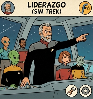 Sim Trek — RPG espacial de liderazgo bajo presión